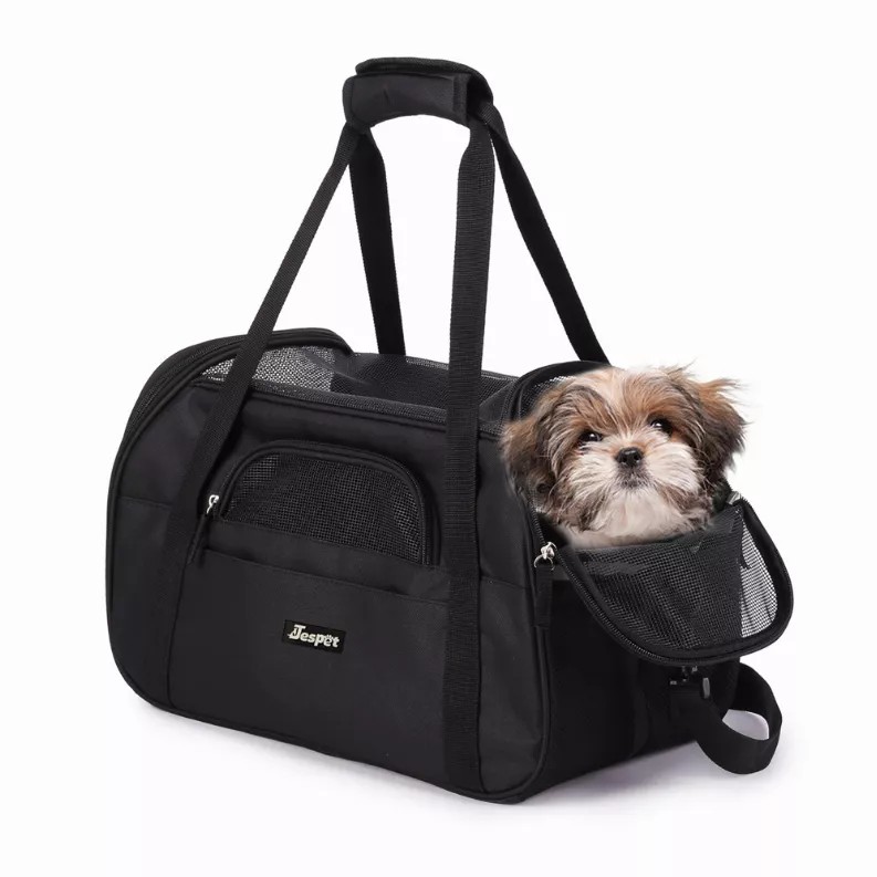 JESPET Soft-Sided Kennel Pet Carrier for Small Dogs, Cats, Puppy, Airline Approved Cat Carriers Dog Carrier Collapsible, Travel 