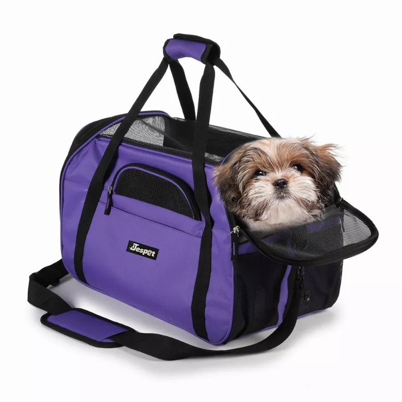 JESPET Soft-Sided Kennel Pet Carrier for Small Dogs, Cats, Puppy, Airline Approved Cat Carriers Dog Carrier Collapsible, Travel 