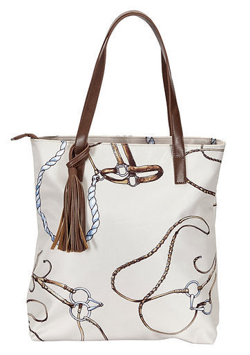 AWST Int'l "Lila" Bridles 'n Things  Tote Bag with Tassel