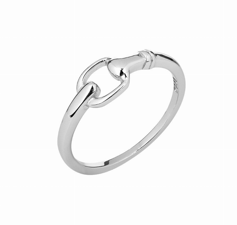 AWST Int'l Sterling Silver Half Snaffle Bit Ring