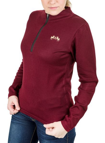Equine Couture Fjord Sweater XL Merlot