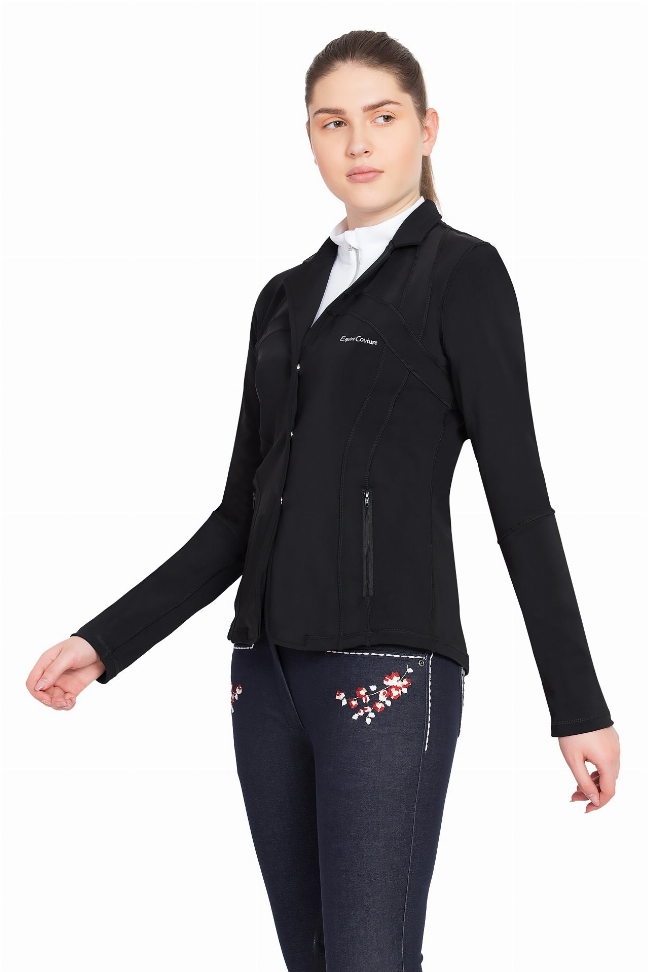 Equine Couture Lacey Ultra Light Show Coat XX-Large Black