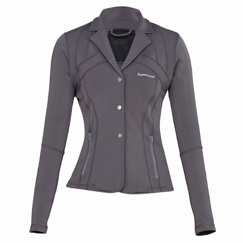 Equine Couture Lacey Ultra Light Show Coat L Charcoal