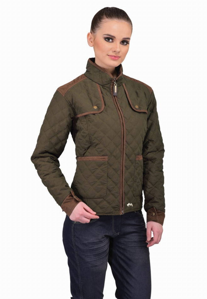 Equine Couture Ladies Cory Jacket L Military Olive