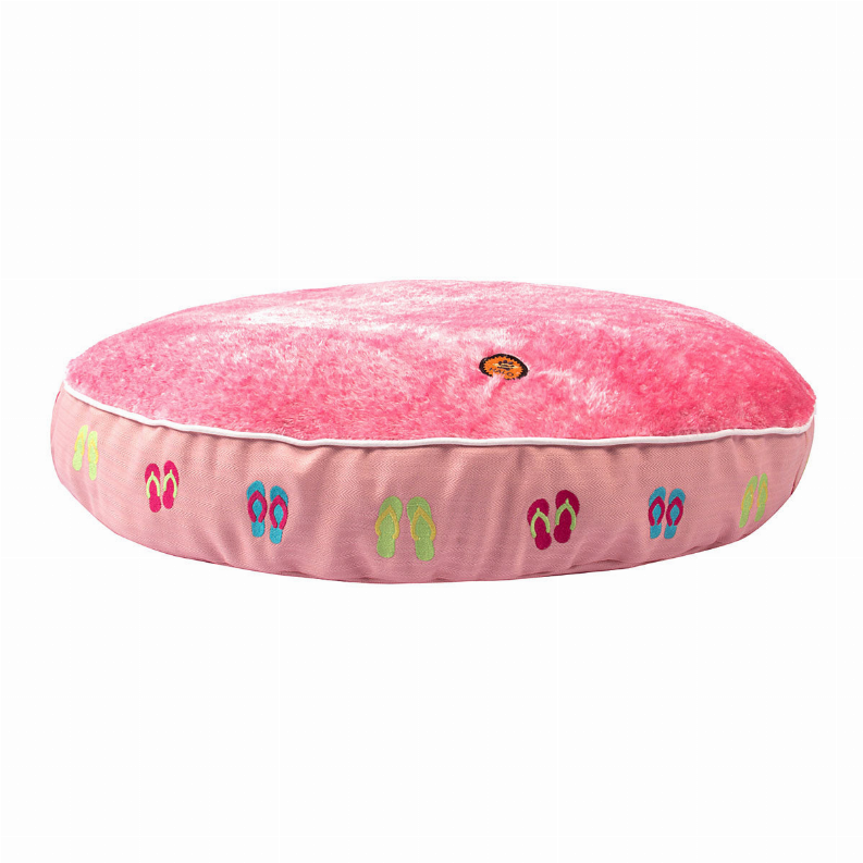 Halo Round Flip Flop Dog Bed S Pink