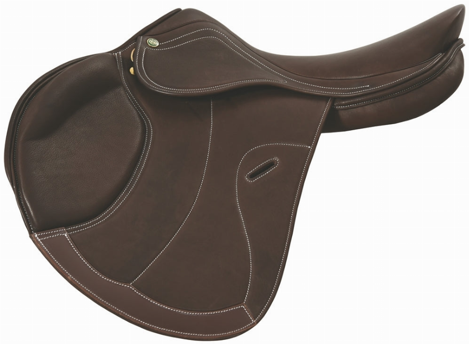 Henri de Rivel Cahill Covered Close Contact Saddle - 17 Havana