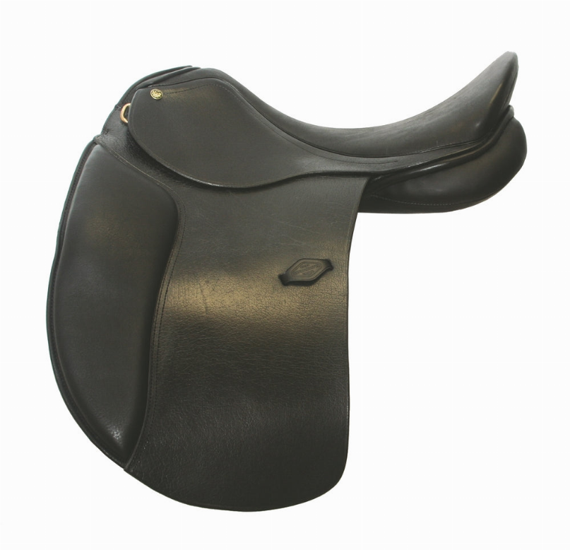 Henri de Rivel Pro Buffalo Leather Dressage Saddle 18 Black