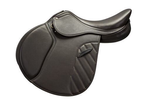 Henri de Rivel Synergy Close Contact Saddle - 17 Havana Regular