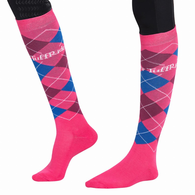 TuffRider Argyle Knee Hi Socks