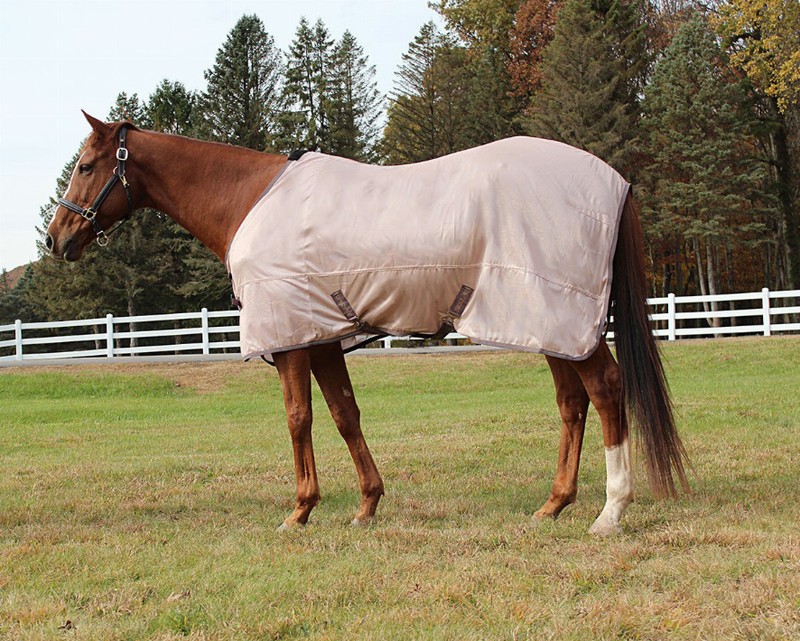 TuffRider Comfy Mesh Standard Neck Fly Sheet 75 Adobe Rose