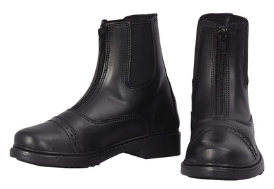 TuffRider Kid's Front-zip Paddock Boots 1 Black