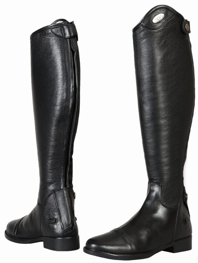 TuffRider Ladies Belmont Dress Boots - 7 Black Wide