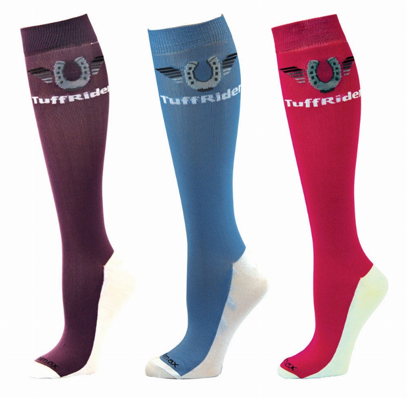 TuffRider Ladies Coolmax Knee Hi Boot Socks - 3 Pack