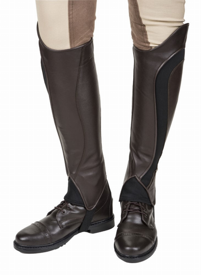 TuffRider Ladies Derby Leather Half Chaps