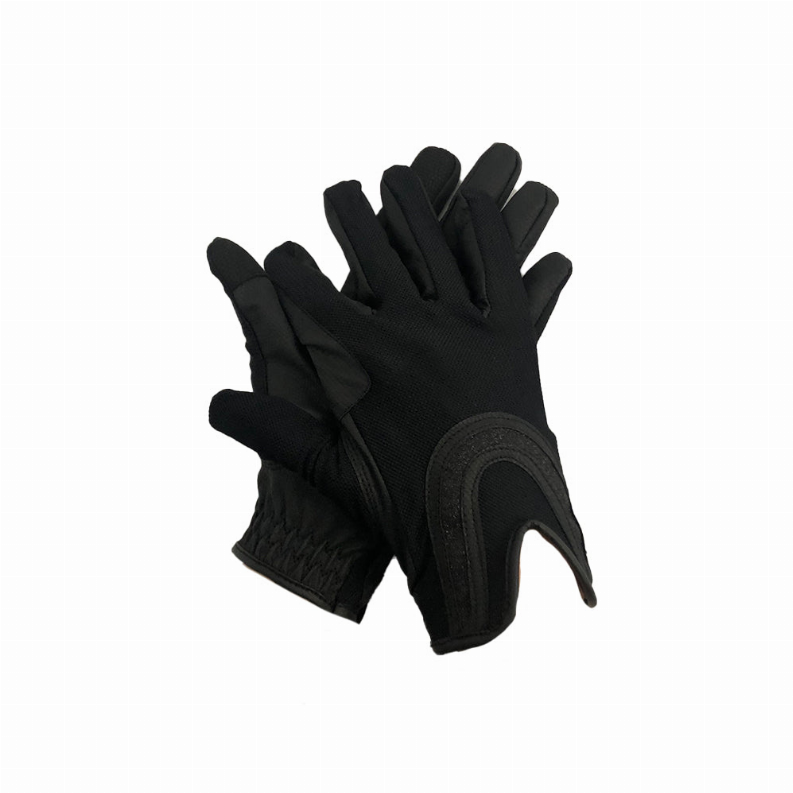 TuffRider Ladies Mesh Summer Gloves with Glitter Strap - XS Black