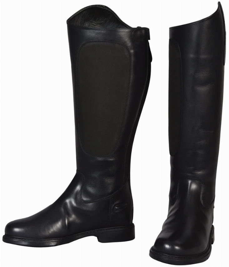 TuffRider Ladies Plus Rider Dress Boots - 6 Black Regular Short