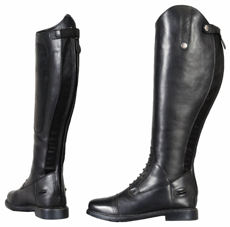 TuffRider Ladies Plus Rider Field Boots - 6 Black X-Wide Short