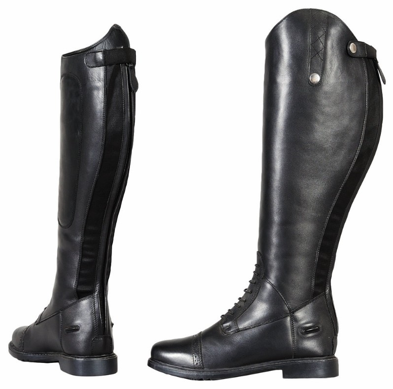 TuffRider Ladies Plus Rider Field Boots - 11 Black X-Wide Standard