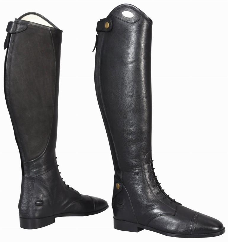 TuffRider Ladies Regal X-Tall Field Boots - 6.5 Black Wide