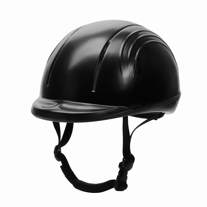 TuffRider Starter Basic Horse Riding Helmet Protective Head Gear for Equestrian Riders - SEI Certified M Black