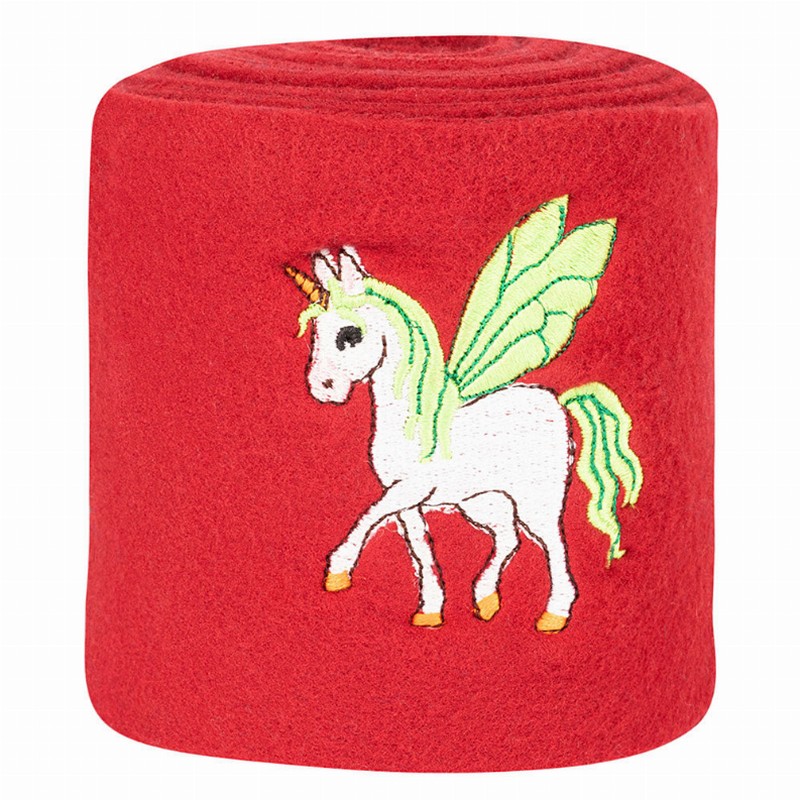 Tuffrider Unicorn Fleece Polo Wrap - Burgundy