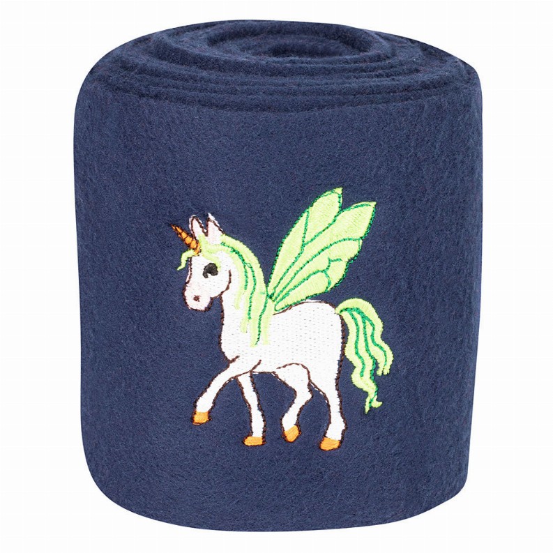 Tuffrider Unicorn Fleece Polo Wrap - Navy