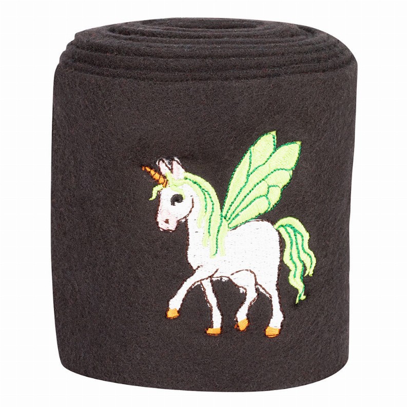 Tuffrider Unicorn Fleece Polo Wrap - Black