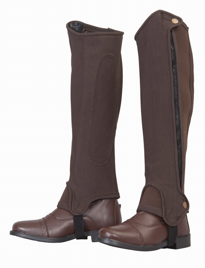 TuffRider Washable Children's Half Chaps L CHOCOLATE