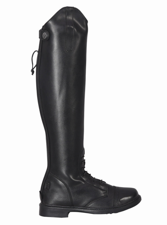 TuffRider Women Synthetic Leather Starter Back Zipper Field Boots 9 Black