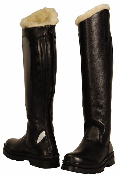 TuffRider Women Tundra Fleece Lined Spanish Top Tall Boots 8 Black