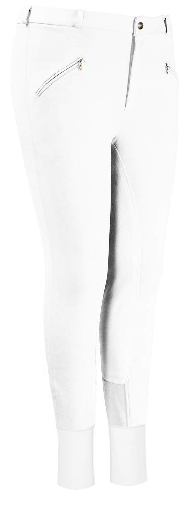 TuffRider Men's Cotton Full Seat Breeches  34  White 