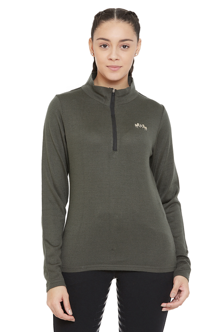 Equine Couture Ladies Fjord Sweater  XXXL  OLIVE 