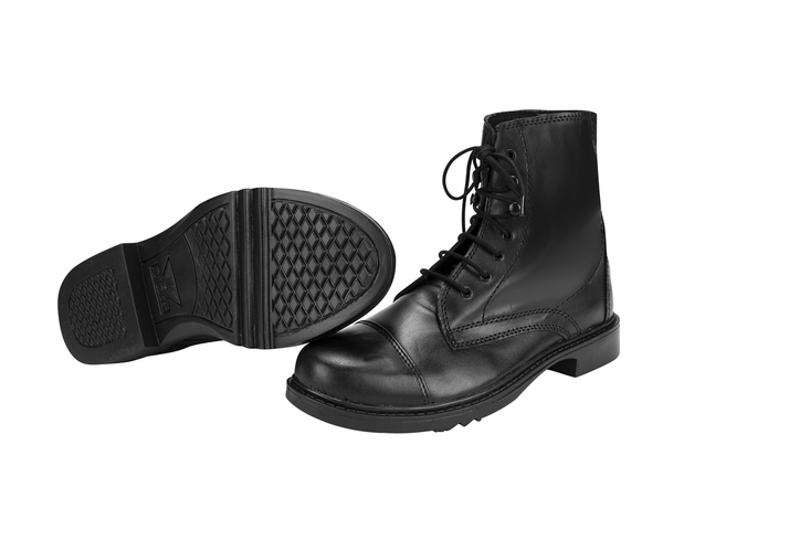 Tuffrider Ladies Perfect Laced Paddock Boots  8.5  Black 