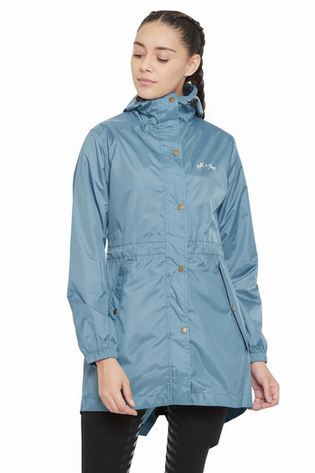 Equine Couture Element Rain Jacket XXL Stone Blue