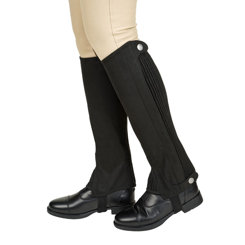 Lettia Children's Suede Half Chaps 10  Black