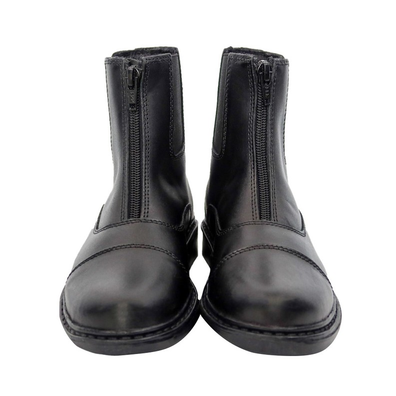 TuffRider Children's Perfect Front Zip Paddock Boots  1  Black 