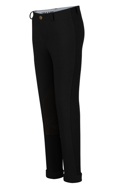 TuffRider Children's Ribb Lowrise Pull-On Jodhpurs 14 Black