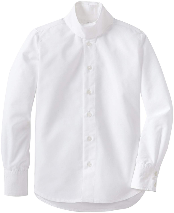 TuffRider Children's Starter Long Sleeve Show Shirt  8  White 