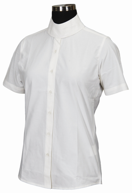 TuffRider Children's Starter Short Sleeve Show Shirt  2  White 