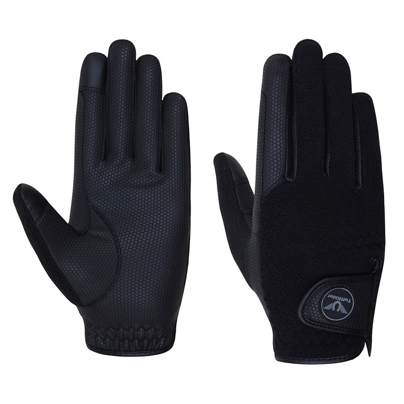 TuffRider Fleece Back Smart Riding Gloves 