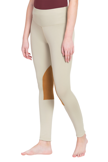 TuffRider Ladies Prime Tights  Large  Sea Sand 