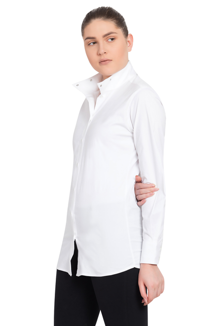 TuffRider Ladies Starter Long Sleeve Show Shirt  36  White 