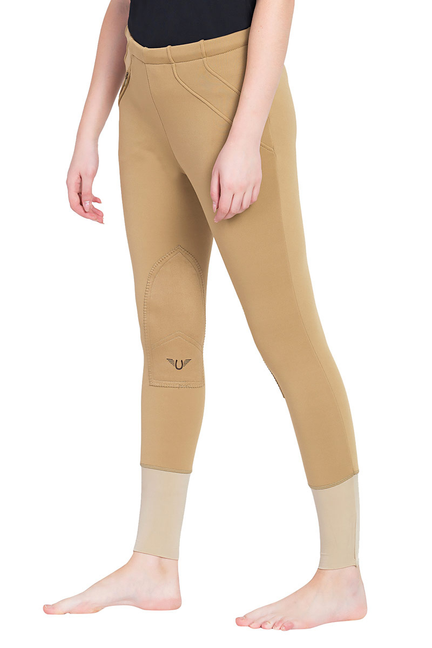 TuffRider Ladies Unifleece Pull-On Winter Breeches 32 Sand