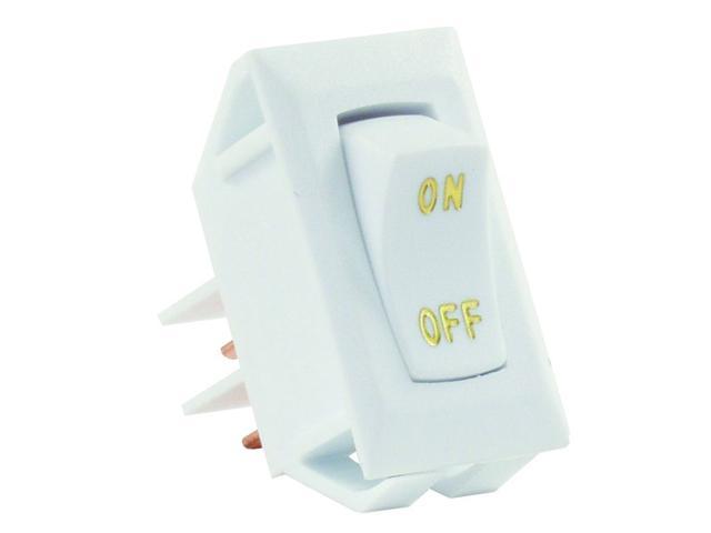 Labeled 12V On/Off Switch, White