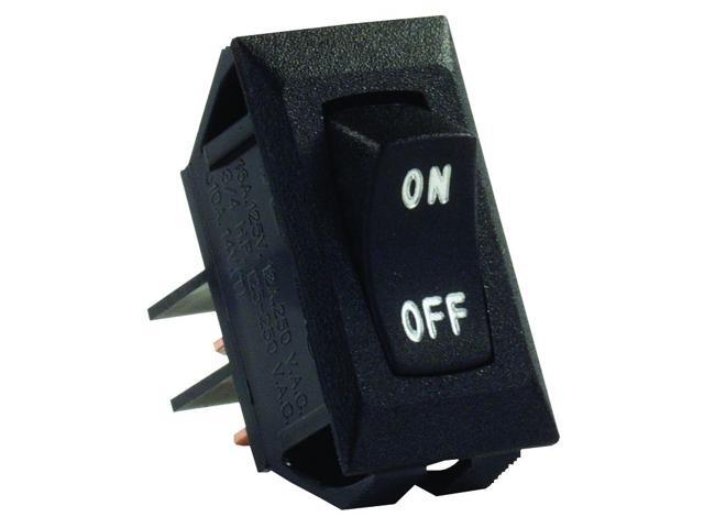 Labeled 12V On/Off Switch, Black