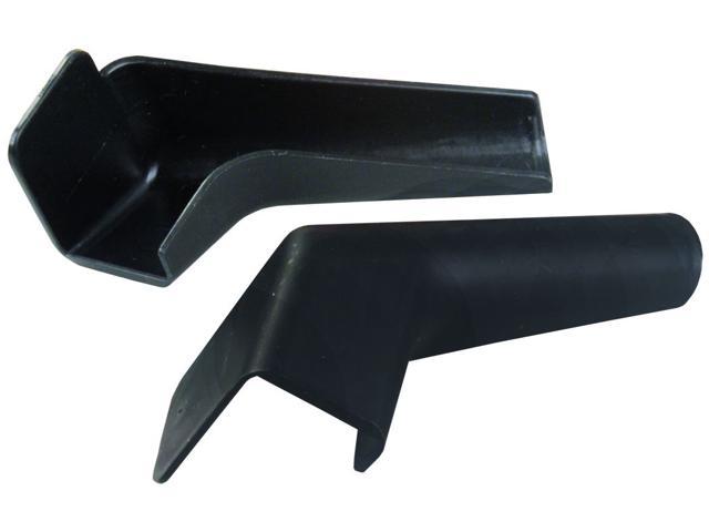 Rain Gutter Spouts - Extended - Rigid - Black