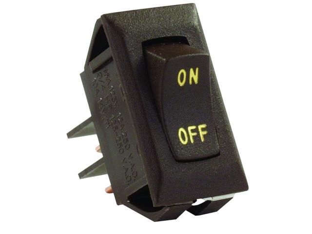 Labeled 12V On/Off Switch, Brown