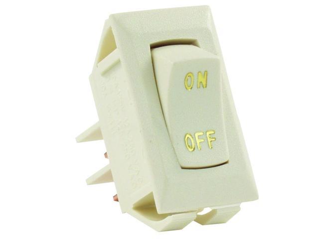 Labeled 12V On/Off Switch, Ivory