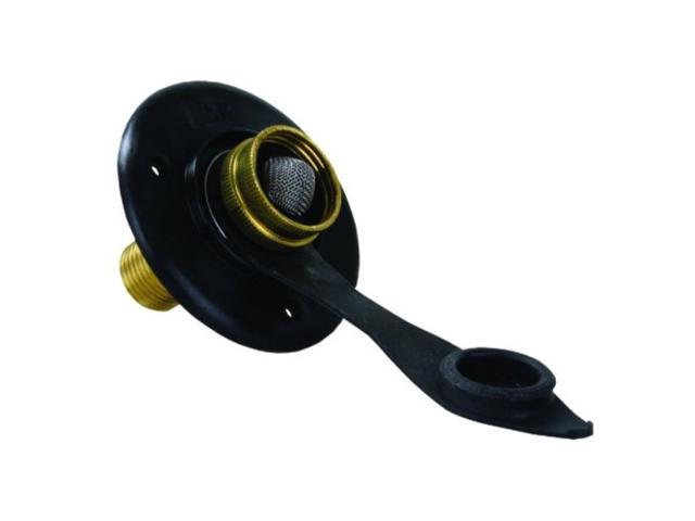 City Water Flange W/ 1/2In Mpt, Black