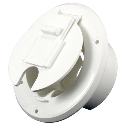 Round Cable Hatch, 30 Amp, White
